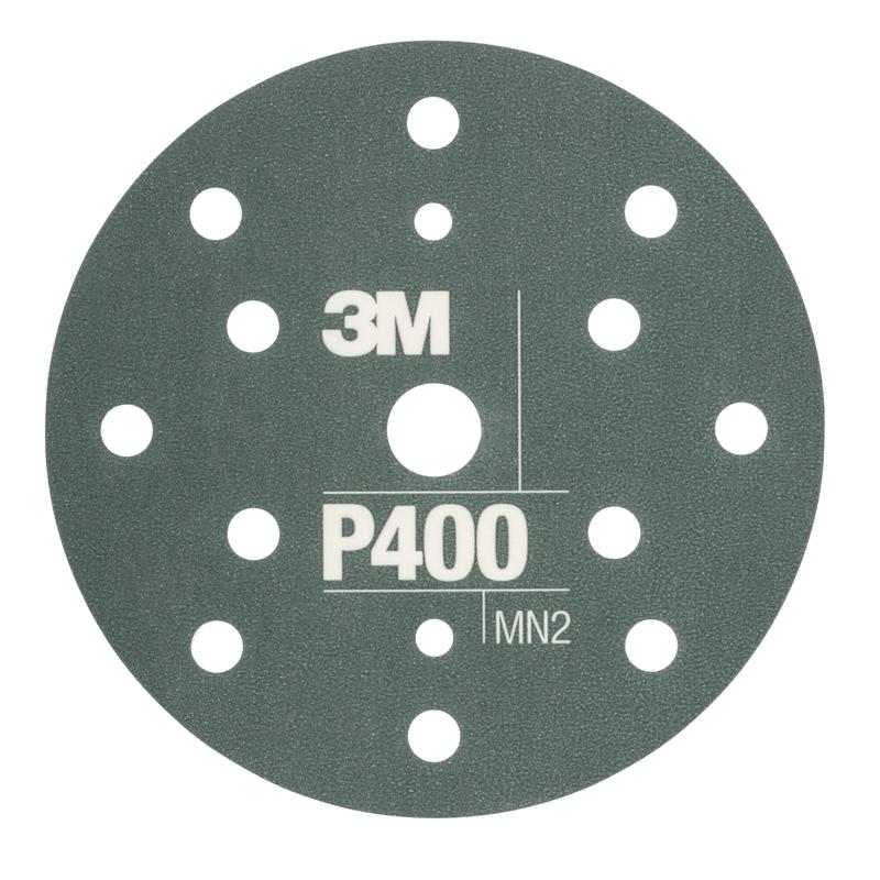 3M™ Hookit™ Flexible Sanding Disc 270J, 150mm, 15 Holes, P400, 34417 | Cardboard box (1 piece)