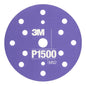 3M™ Hookit™ Flexible Sanding Disc 270J, 150mm, 15 Holes, P1500, 34423 | Carton (1 pack)