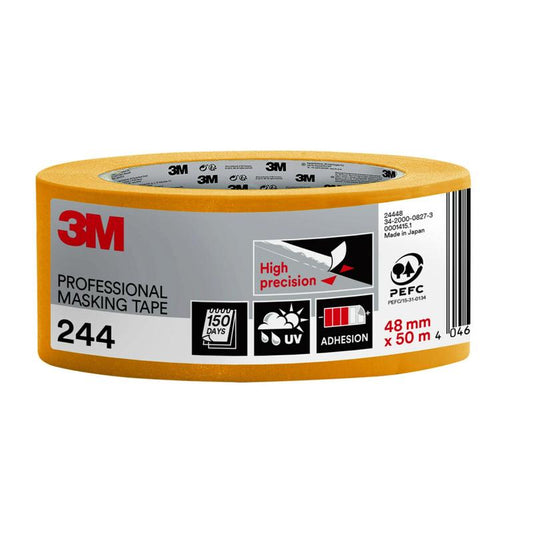 3M™ Malerabdeckband 244, 50 m - Abdeckband für Malerarbeiten