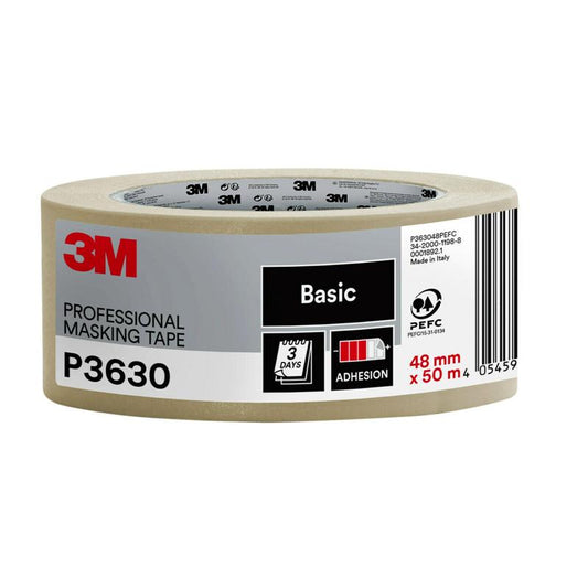 3M™ Malerkreppband P3630, Abdeckband für präzise Malerarbeiten
