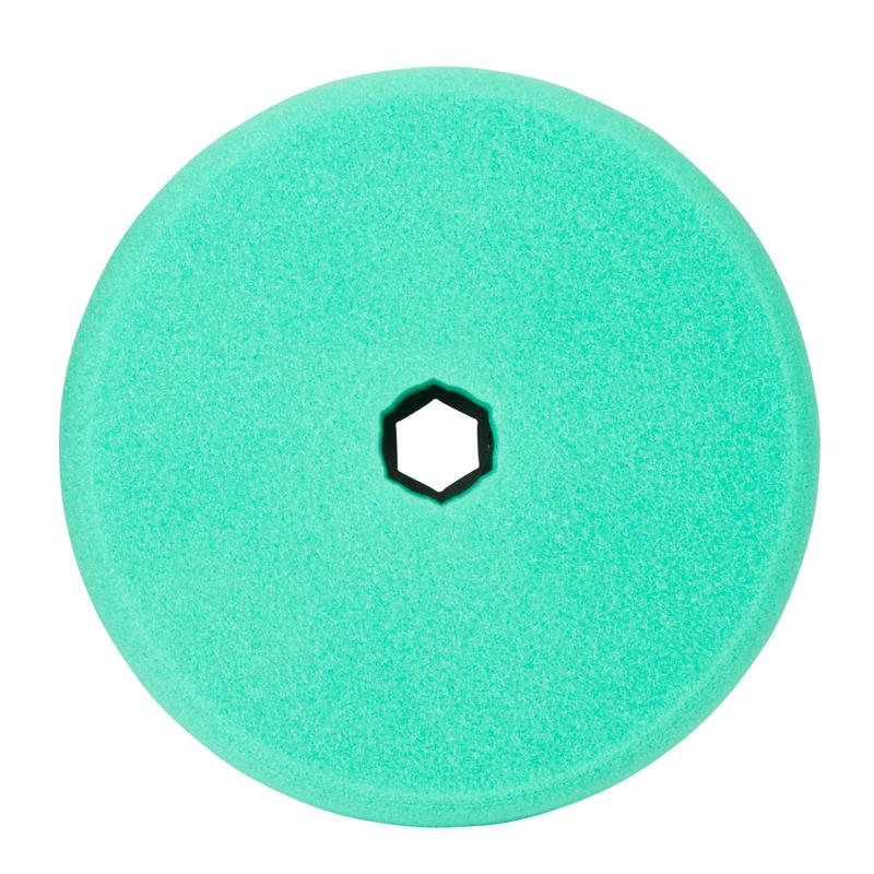3M™ Perfect-It™ Polierschaumpad grob, Quick Connect System, Grün, Flach, 150 mm, 50878 | Packung (1 Stück)