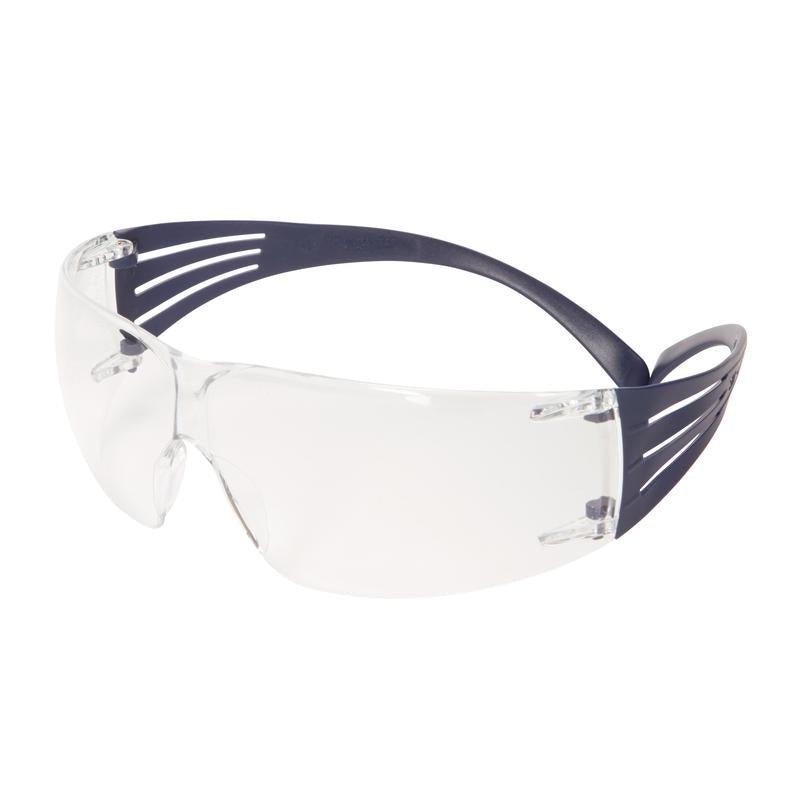 3M™ SecureFit™ 200 Schutzbrille, blaue Bügel, Scotchgard™ Anti-Fog-/Antikratz-Beschichtung (K&N), transparente Scheibe, SF201SGAF-BLU-EU | Packung (1 Stück)