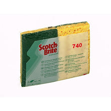 Scotch-Brite™ Cellulose Sponge 740, Green/Beige, 131mm x 88mm, 10/pack, 24pack/case, 240pcs/case | Pack (10 pieces)