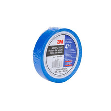 3M™ Weich-PVC-Klebeband 471, Blau, 9 mm x 33 m, 0.14 mm, Einzelverpackt | Packung (1 Rolle)