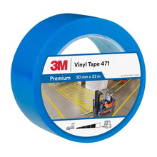 3M™ Weich-PVC-Klebeband 471, Blau, 50 mm x 33 m, 0.14 mm, Einzelverpackt | Packung (1 Rolle)