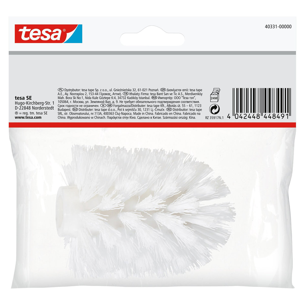 tesa Ersatzkopf für Toilettenbürste Weiß, Deluxxe, Elegaant, Exxcellent, Ekkro, Hukk, Klaam, Loxx, Luup oder Smooz
