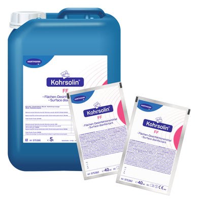 Hartmann Kohrsolin FF Flächendesinfektionsmittel 125x40 ml Beutel | Karton (1 Packung)