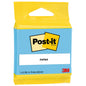 Eine Packung Post-it® Notes der 3M Deutschland GmbH, 100% PEFC, enthält 100 Blatt im Format 63,5 mm x 76 mm und ist gelb und blau mit dem Post-it Logo gestaltet.
