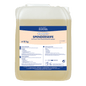 A 10-liter canister made of translucent plastic from DR.SCHNELL GmbH & Co. KGaA, containing HORNIT Hand Wash Lotion with a blue-and-white label and a carrying handle, gently cleanses the skin and provides a subtle fragrance for everyday use.