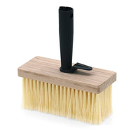 The Nölle Profi Brush ceiling brush (17x7 cm, 70 mm fiber bristles) from Nölle Profi Brush Bürsten- & Pinseltechnik e.K. features a wooden base and an angled handle—perfect for effortless ceiling painting.