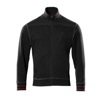 MASCOT® Chania Sweatshirt mit Reißverschluss, schwarz