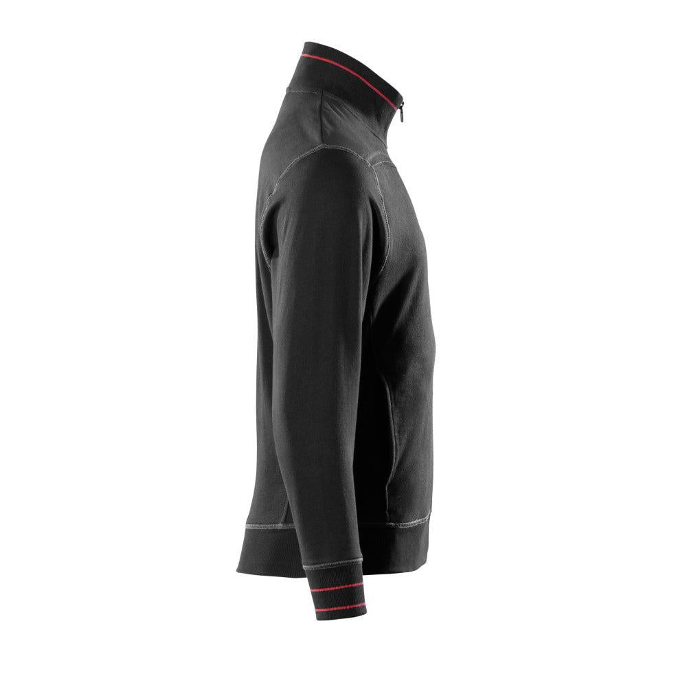 MASCOT® Chania Sweatshirt mit Reißverschluss, schwarz