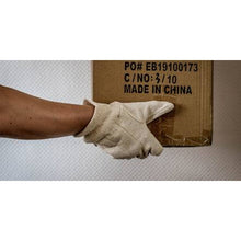 NITRAS Baumwoll-Jersey-Handschuhe, naturfarben Baumwoll-Jersey, Größe 10 | Packung (12 Paare)