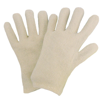NITRAS Cotton Knit Gloves, Natural-Colored Cotton Knit, Size 10 | Pack (12 pairs)