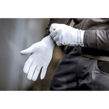 NITRAS Baumwoll-Trikot-Handschuhe, naturfarben Baumwoll-Trikot, Größe 10 | Packung (12 Paare)