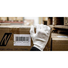 NITRAS Baumwoll-Trikot-Handschuhe, naturfarben Baumwoll-Trikot, Größe 10 | Packung (12 Paare)