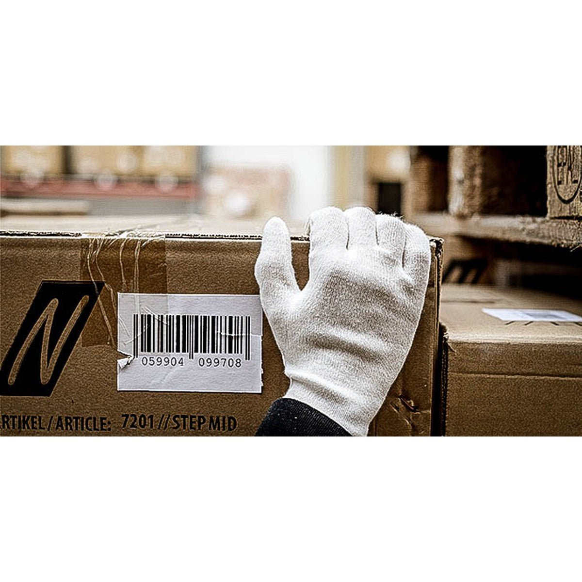 NITRAS Cotton Knit Gloves, Natural-Colored Cotton Knit, Size 8 | Pack (12 pairs)