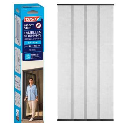 tesa INSECT STOP Lamellenvorhang anthrazit, 120 x 250 cm