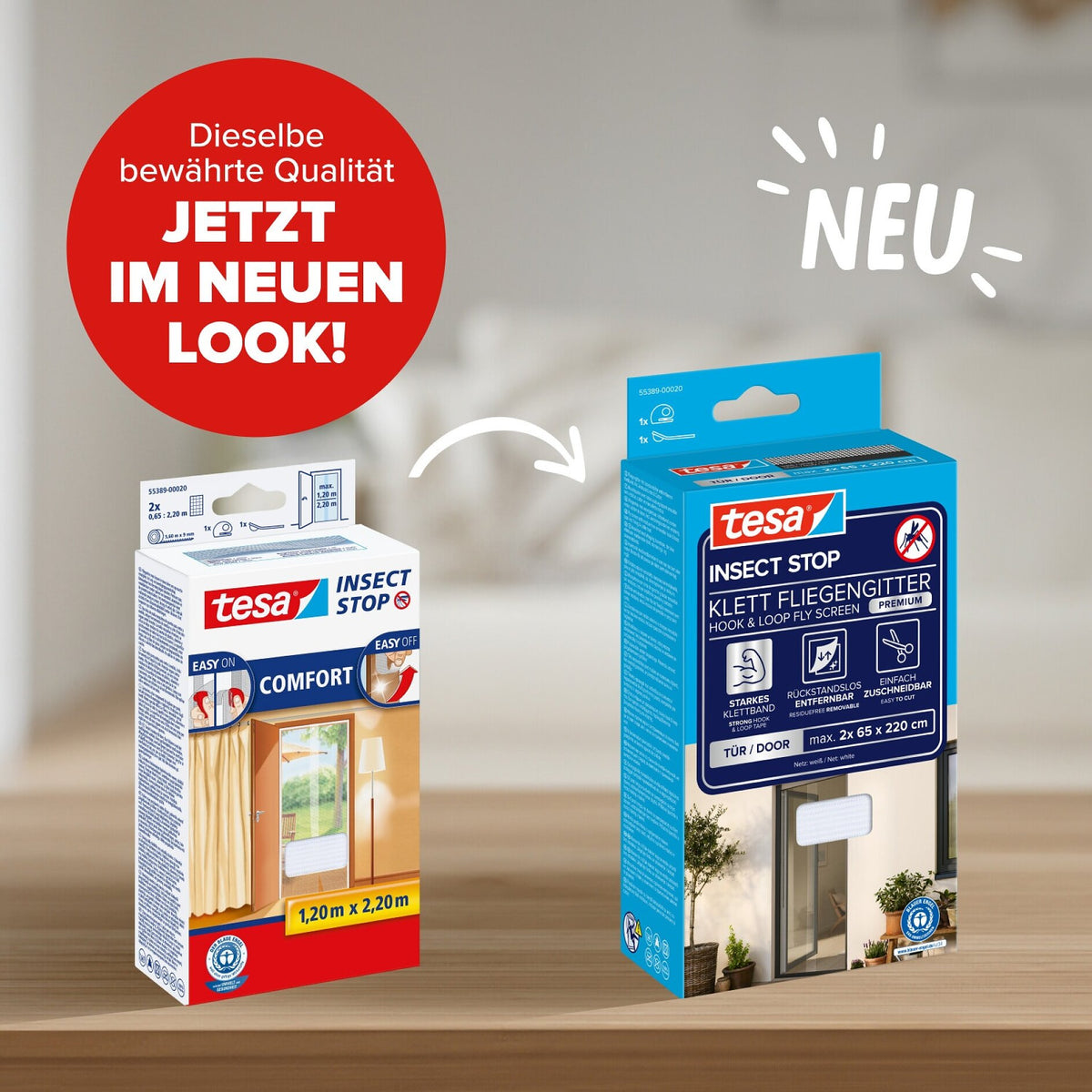 tesa INSECT STOP Klett Fliegengitter Premium für Türen – Produktmerkmale