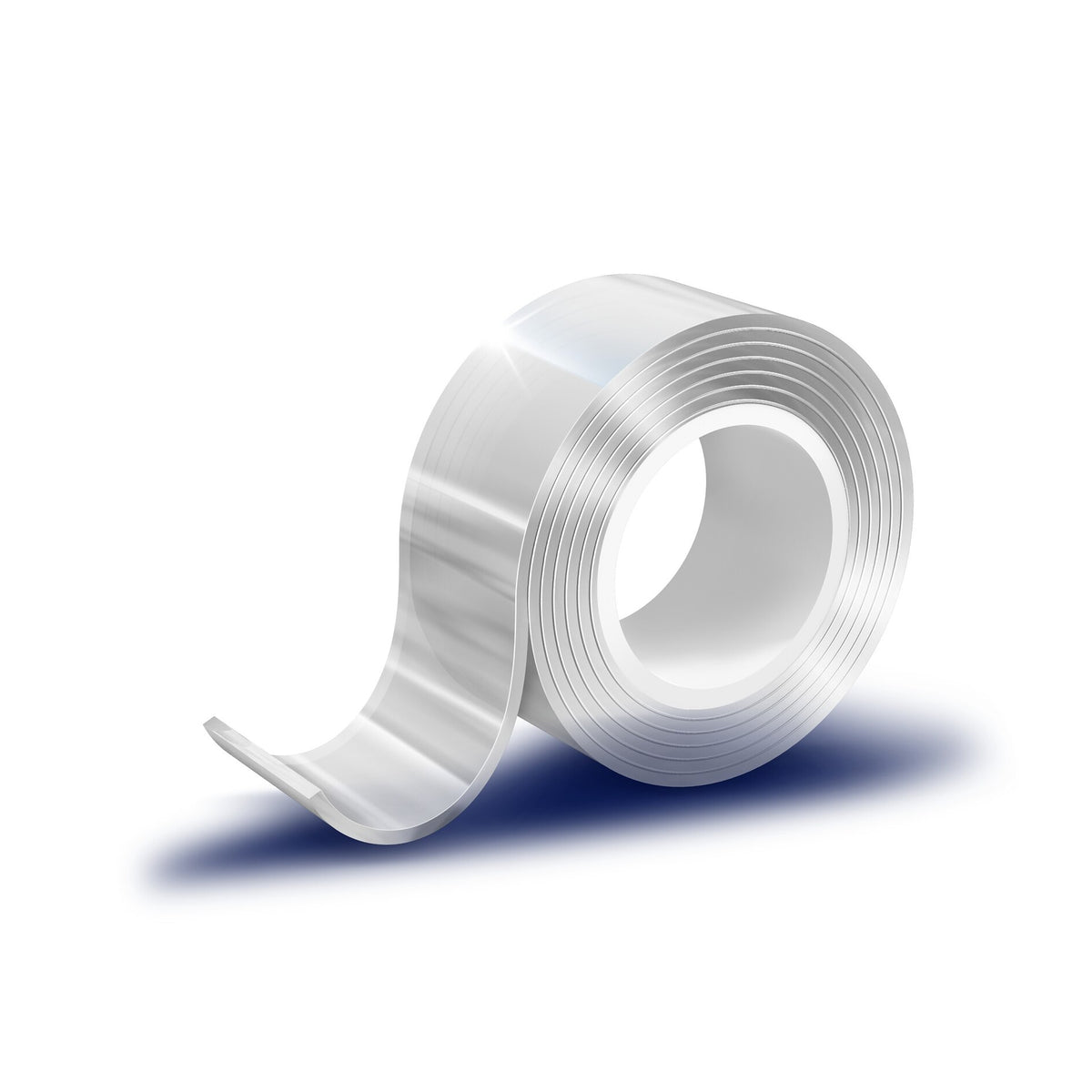 tesa Universal doppelseitiges Klebeband mit Nano Power, transparent 1 m x 30 mm