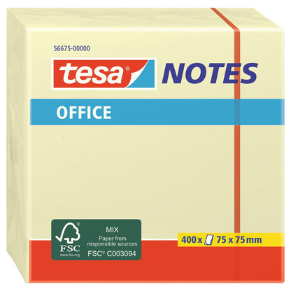 tesa Office Notes Haftnotizen blau, 75 x 75 mm