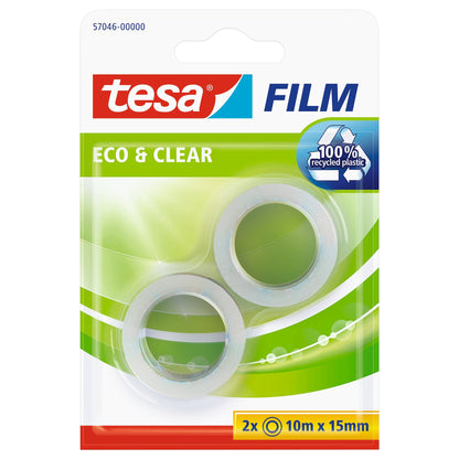 tesafilm eco & clear, transparent, 10 m x 15 mm