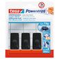 tesa Powerstrips Haken S Eckig schwarz