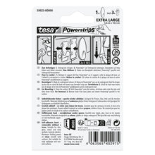 tesa Powerstrips Selbstklebende Haken, XL Oval, weiß