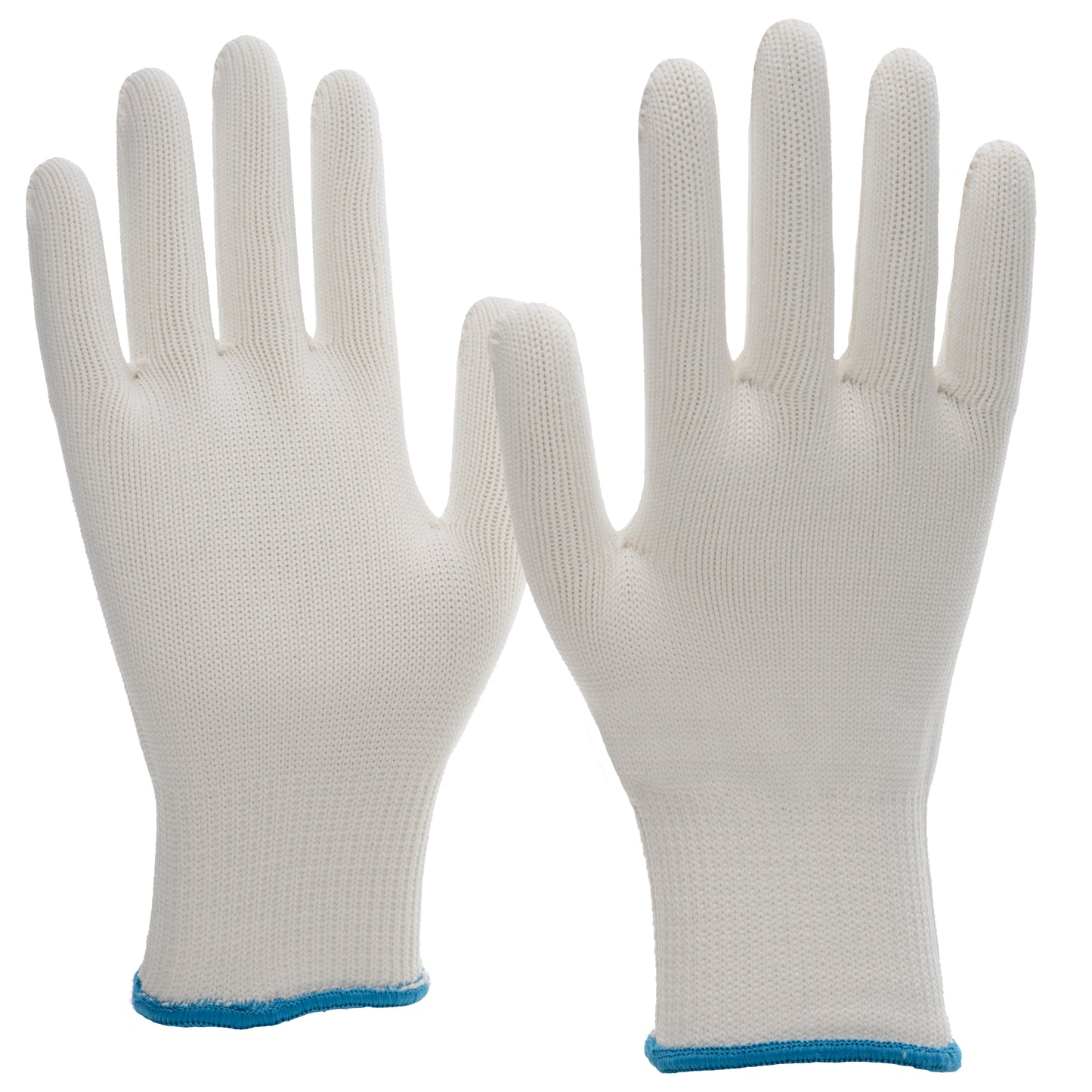 NITRAS knitted gloves, white
