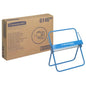 Pictured is a blue metal wall holder for large rolls from Diversey Germany in front of a brown box with the inscription "6146" and product details; delivery time approx. 4 weeks, package contains 1 piece.