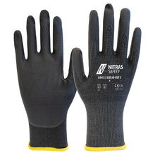 NITRAS ESD 3D CUT C, Schnittschutzhandschuhe, anthrazit / schwarz