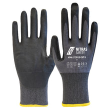 NITRAS ESD 3D CUT D, Schnittschutzhandschuhe, grau / schwarz