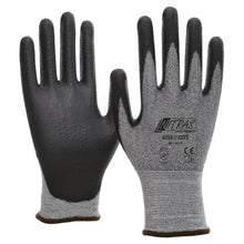 NITRAS CUT B, Schnittschutzhandschuhe, grau / schwarz