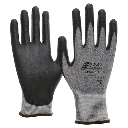 NITRAS CUT B, Schnittschutzhandschuhe, grau / schwarz