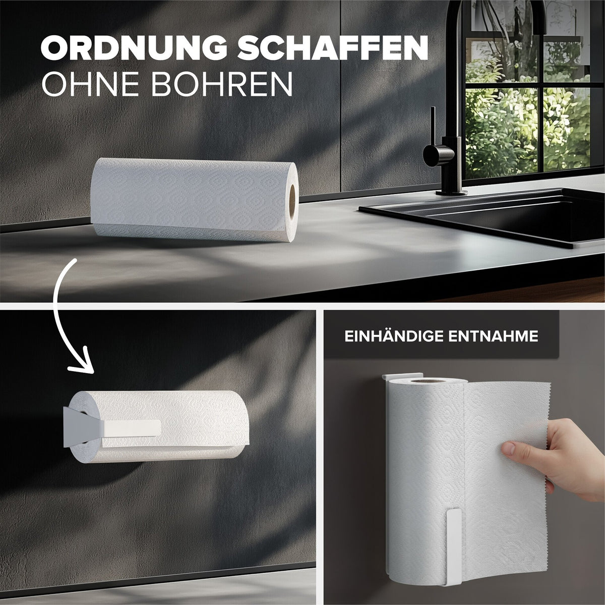 tesa Küchenzubehör Rollenhalter Set – Produktmerkmale