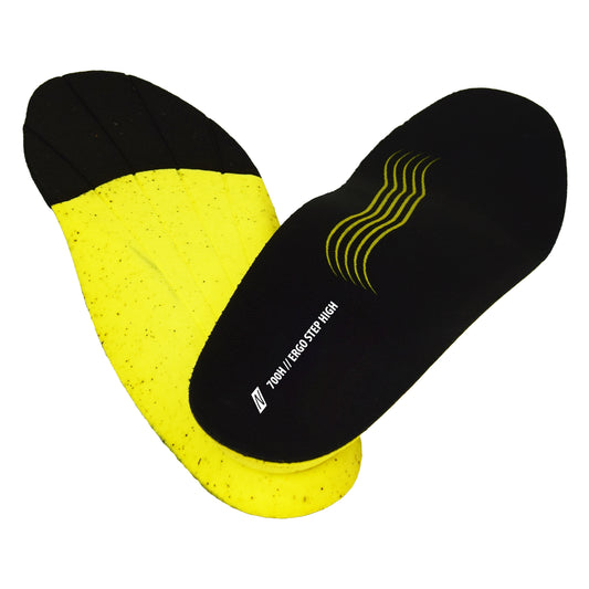 NITRAS ERGO STEP HIGH, semi-orthopedic insole, black / yellow