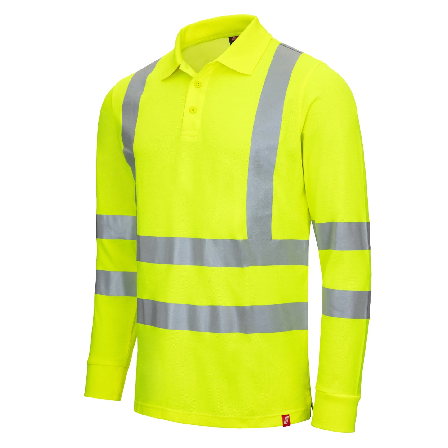 NITRAS MOTION TEX VIZ, Warn-Langarm-Poloshirt