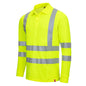 NITRAS MOTION TEX VIZ, high visibility long sleeve polo shirt
