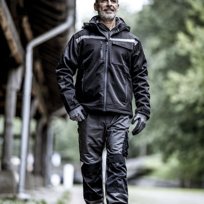 NITRAS MOTION TEX PLUS, Softshelljacke, schwarz