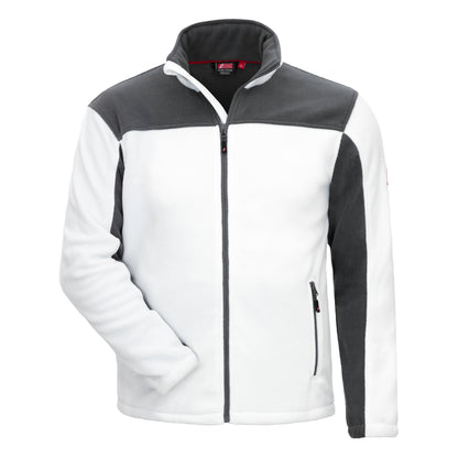 NITRAS MOTION TEX PLUS, Fleece-Jacke, weiß / grau