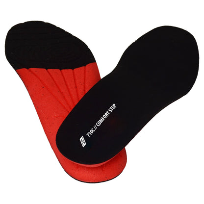 NITRAS COMFORT STEP, Einlegesohlen, schwarz / rot