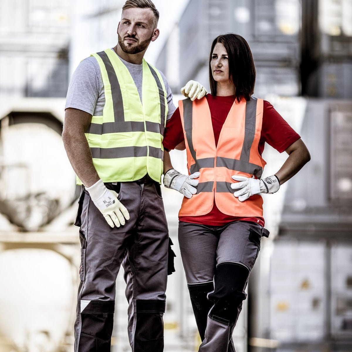 NITRAS Warnweste, neongelb, EN ISO 13688, EN ISO 20471 Polyester: 100%, Größe XL | Packung (1 Stück)