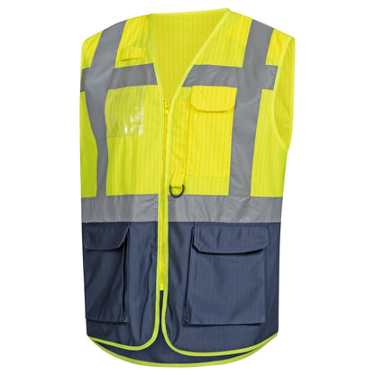 NITRAS Warnweste, EN ISO 1368, 100% Polyester
