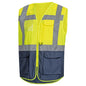 NITRAS Warnweste, EN ISO 1368, 100% Polyester