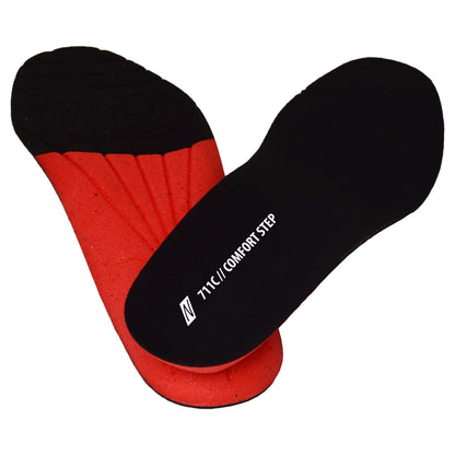 NITRAS COMFORT STEP, Einlegesohlen, schwarz / rot