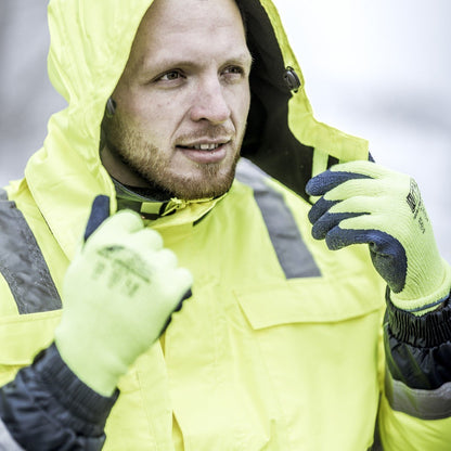 NITRAS abnehmbare Winterkapuze, neongelb, OEKO-TEX  Polyester: 100% | Packung (1 Stück)