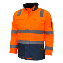 NITRAS MOTION TEX VIZ, Warnparka, neonorange / marineblau
