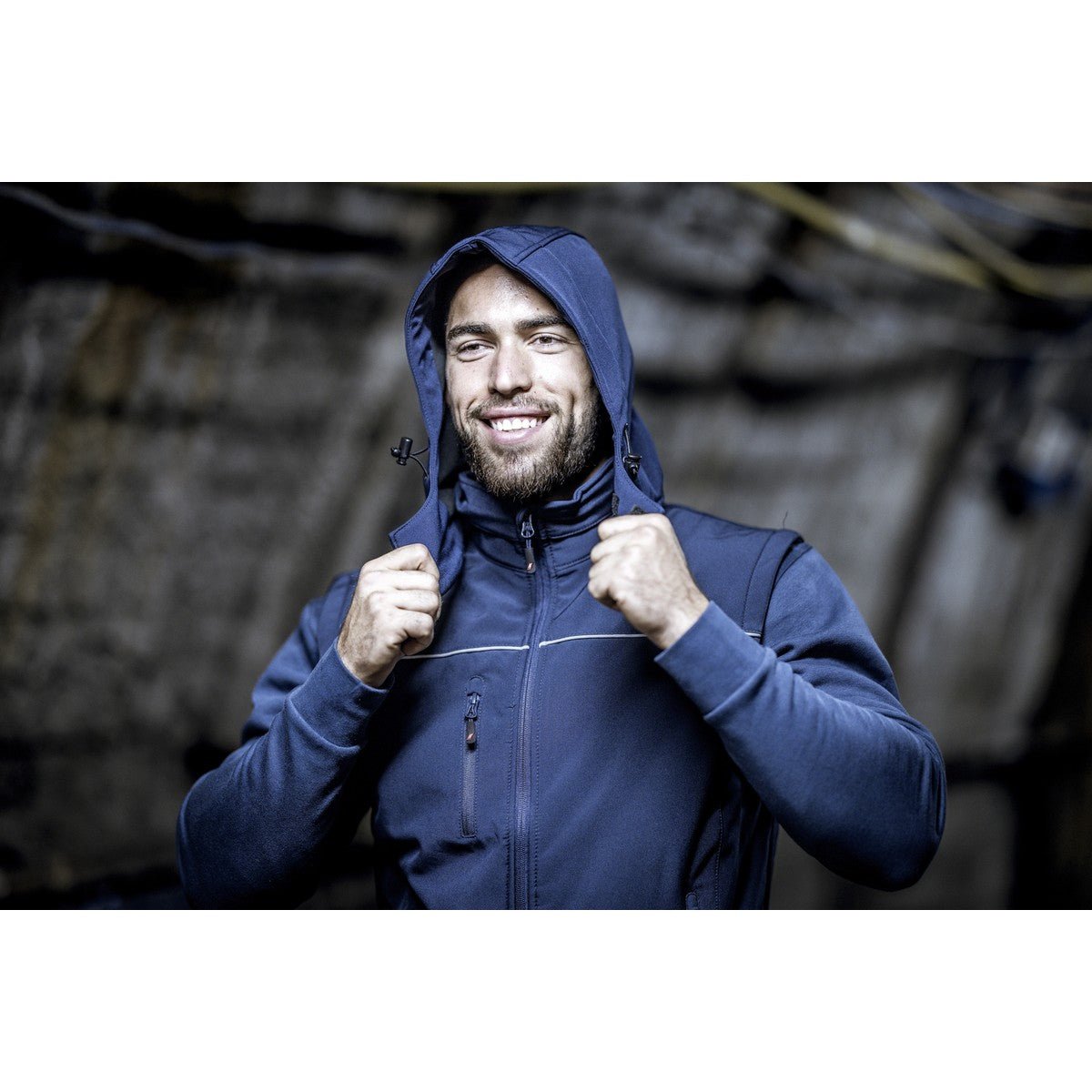 NITRAS abnehmbare Kapuze, marineblau, OEKO-TEX  Polyester: 94%; Elasthan: 6% | Packung (1 Stück)