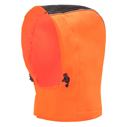 NITRAS removable hood, neon orange / black, OEKO-TEX polyester: 100% | Pack (1 piece)