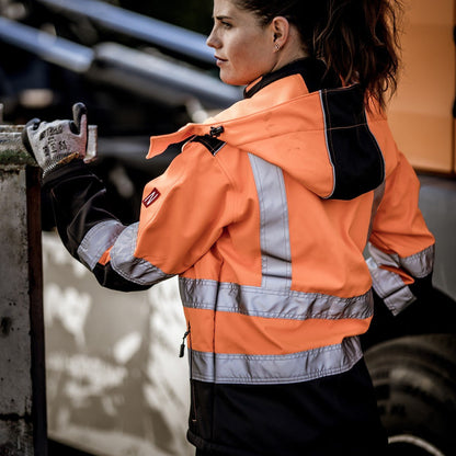 NITRAS abnehmbare Kapuze, neonorange / schwarz, OEKO-TEX Polyester: 100% | Packung (1 Stück)